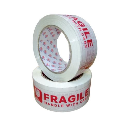 Fragile Adhesive Tape 100m White Tape Packaging Tape 2inches Lazada Ph