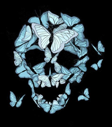 23 Skulls And Butterflies Ideas Skull Art Skull And Bones Skull