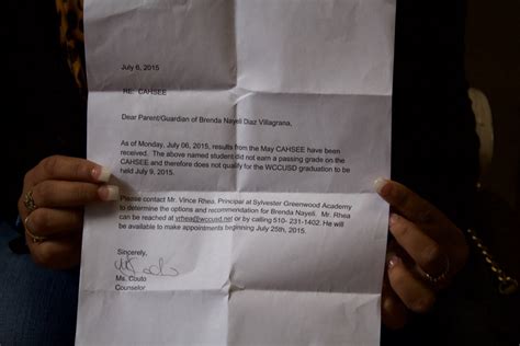 An academic appeal letter can be a little difficult to draft. Assembly passes bill exempting students from exit exam ...