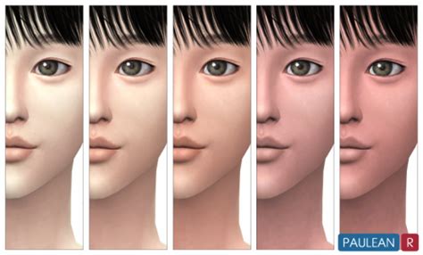 My Sims 4 Blog Asian Face Detail Skin By Paulean R