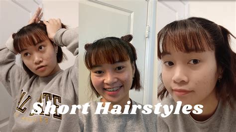 3 Easy Ways To Style Short Hair Youtube