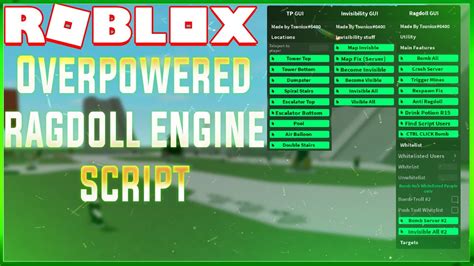 Ragdoll engine script push is amongst the best issue reviewed by a lot of people on the net. ROBLOX OP RAGDOLL ENGINE SCRIPT - YouTube