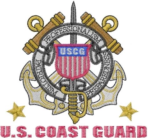Us Coast Guard Embroidery Design Annthegran