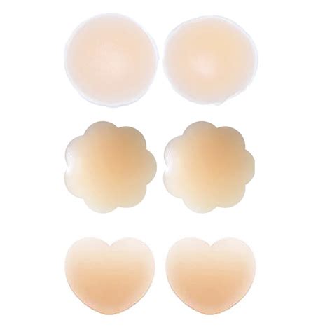Womens Nipple Cover Nipple Pasties Self Adhesive Silicone Invisible Reusable Nipple Covers
