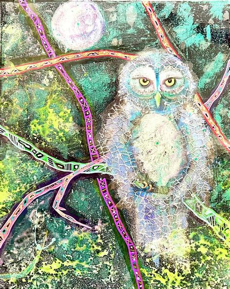 Night Owl Painting By Devon Ingram Fine Art America