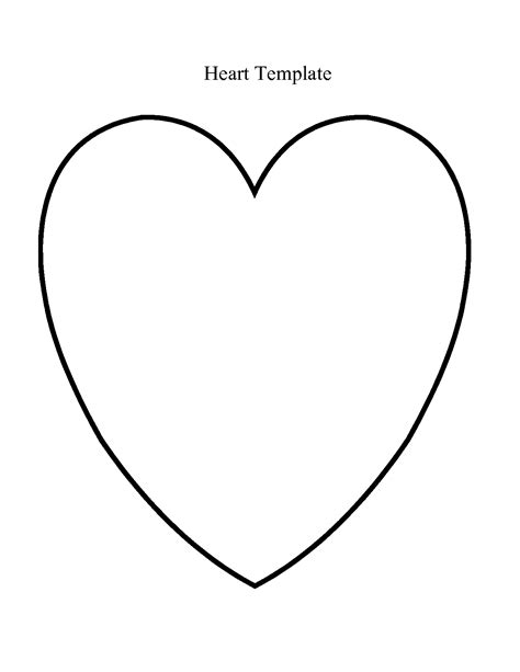 Supersized Heart Outline Extra Large Printable Templates Extra Large