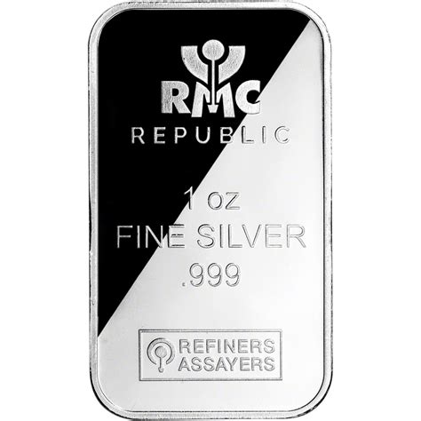 20 Pc 1 Oz Rmc Silver Bar Republic Metals Corp 999 Fine 1 Tube