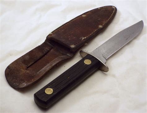 Sharp Vtg Imperial Colonial Carbon Steel Blade Hunting Bowie Knife