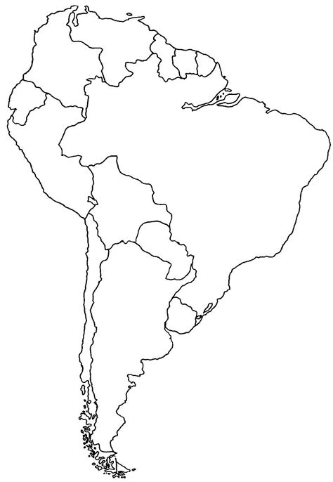 Mapa Latinoamerica Sin Nombres Ouiluv