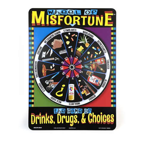 Wheel Of Misfortune Drug Education Game Health Edco
