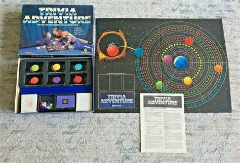 Trivia Adventure Fun Quiz Board Game For Kids Pressman 1983 Complete