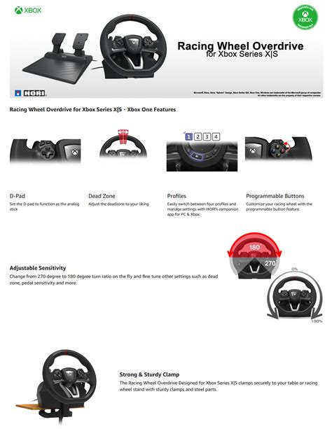 Buy Hori Rwo Racing Wheel Overdrive Licensed By Microsoft Xbox Series