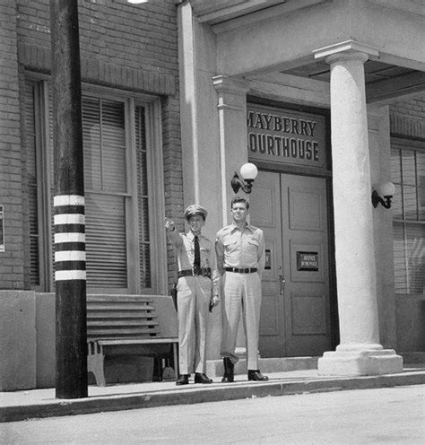 Don Knotts And Andy Griffith On The Desilu Backlot The Andy Griffith