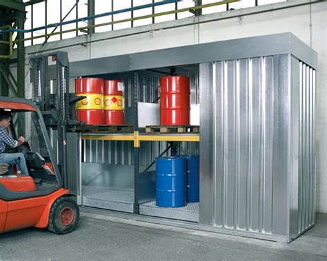 Hazardous Material Storage Containers With Shelving Tolk M