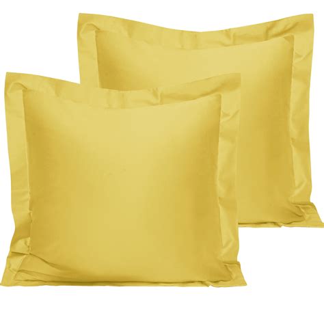 ntbay 2 pack 1800 thread count cotton euro pillow shams super soft and breathable european