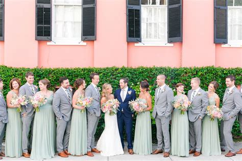 Maybe you would like to learn more about one of these? Sage/Mint Bridesmaid Dresses + Groomsmen in Gray with ...