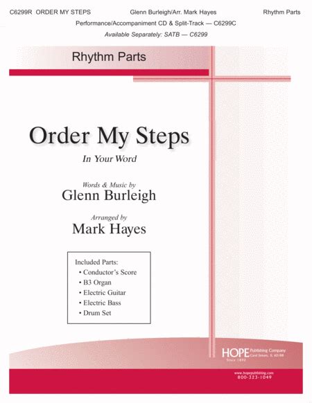Order My Steps By Glenn Burleigh Choir Digital Sheet Music Sheet