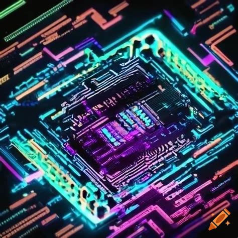 Glitch Art Of An Electronic Circuit