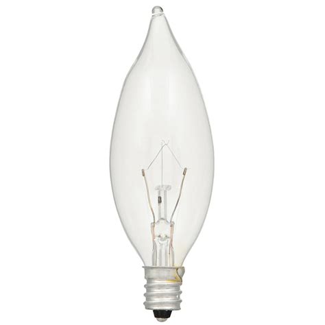 Sylvania 25 Watt Double Life B10 Incandescent Light Bulb 4 Pack 10611
