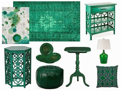 I had to check out twb home decor. emerald green accents | Spots of Emerald Abstract Painting ...