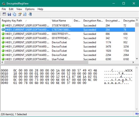 Find And Decrypt The Secret Encrypted Data Stored In Registry