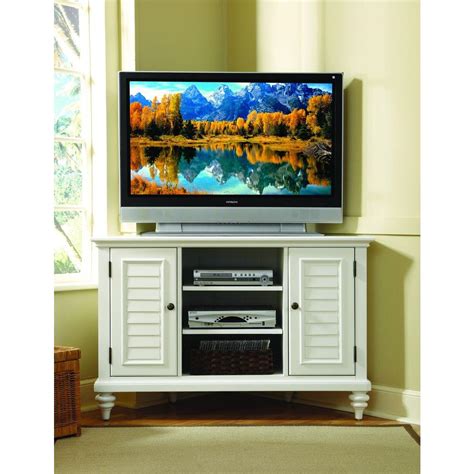 The virginia entertainment center by coleman furniture is sure to transform your living space with its traditional. Home Styles Bermuda Brushed White Storage Entertainment ...