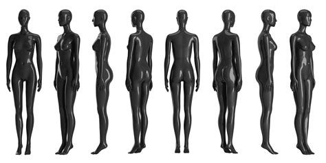 Set Of Female Mannequins 9 Pozes 3D Model CGTrader