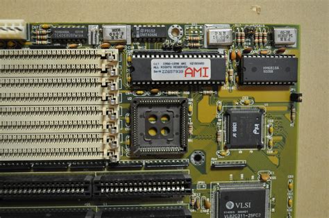 Vlsi 386 Motherboard 8 X 72 Pin Sims 7 X Isa Slots I386 Sx Nc 80386sx