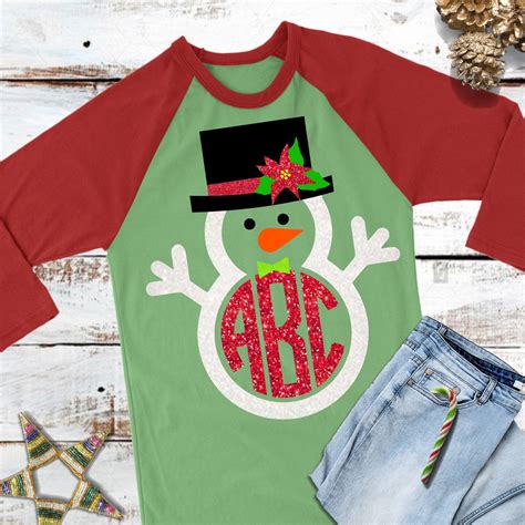Snowman Monogram svg,Christmas monogram,Christmas shirt,Christmas Monogram tshirt,Monogram svg ...