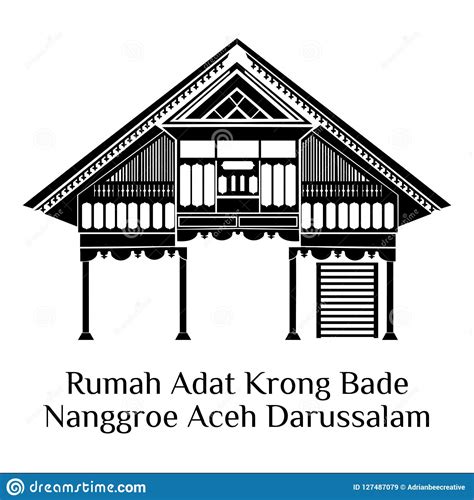 Sketsa Rumah Adat Aceh Satu Trik