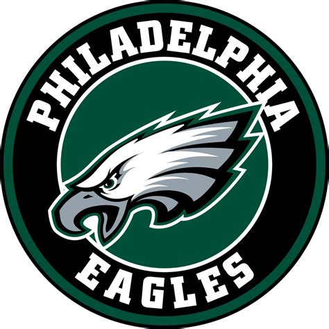 Philadelphia Eagles Circle Logo Vinyl Decal / Sticker 5 sizes