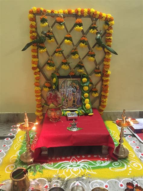 Sundarkand Pooja Decor With Images Goddess Decor Diy Diwali