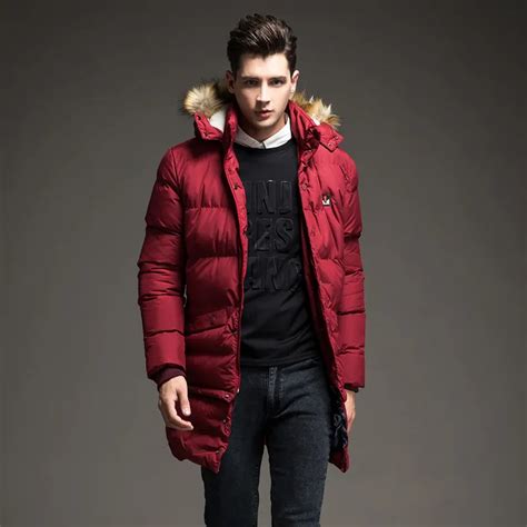Winter Brand 2017 New Men Down Jacket Coats Long Coats Dress Jackets