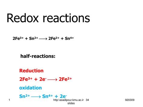 Ppt Redox Reactions Powerpoint Presentation Free Download Id3446507