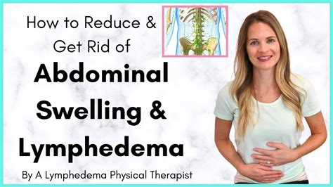 Abdominal Lymphedema And Swelling In The Stomach Treatment By A