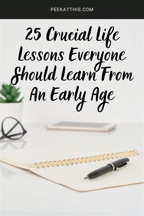 25 Crucial Life Lessons Everyone Should Learn From An Early Age Part One