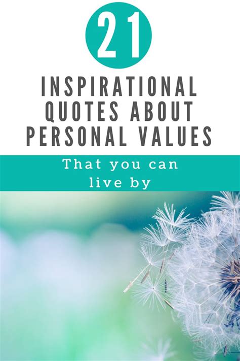 21 Inspirational Quotes About Personal Values In 2021 Inspirational