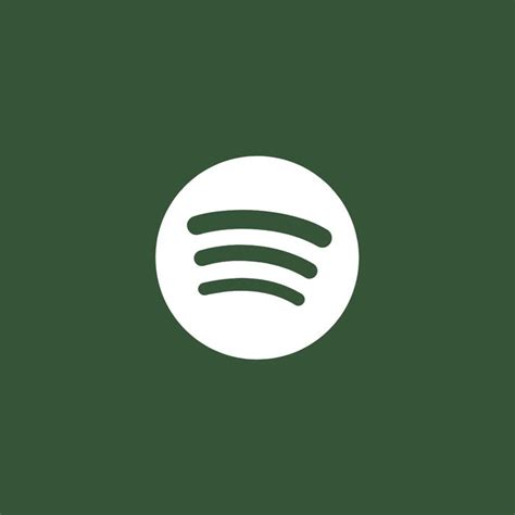 Dark Green Spotify Icon