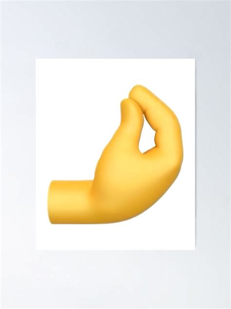 The Italian Gesture Emoji Poster For Sale By Dietrichroth Redbubble
