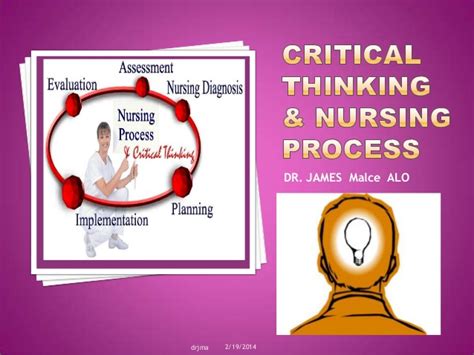 With the major emphasis in downsizing and restructuring health care to be financially successful, issues of quality nursing care come up frequently. Critical thinking & Nursing Process drjma