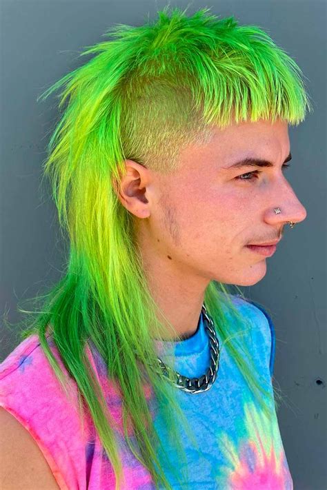 40 Mullet Haircuts For Men Top 2023 List Men Hair Color Punk Hair Long Hair Styles Men