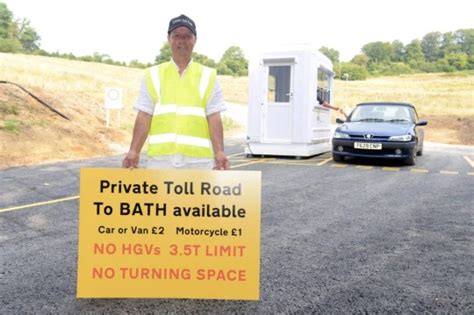 Mike Watts Builds Own £2 Toll Road To Bypass Closure Of A431 Between Bath And Bristol Metro News