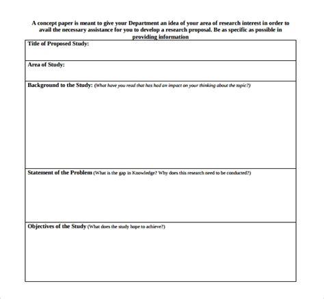 Concept papers describe the purpose and projected outcomes of the project, and are give concrete examples of how you will assess your project. FREE 12+ White Paper Templates in PDF | MS Word