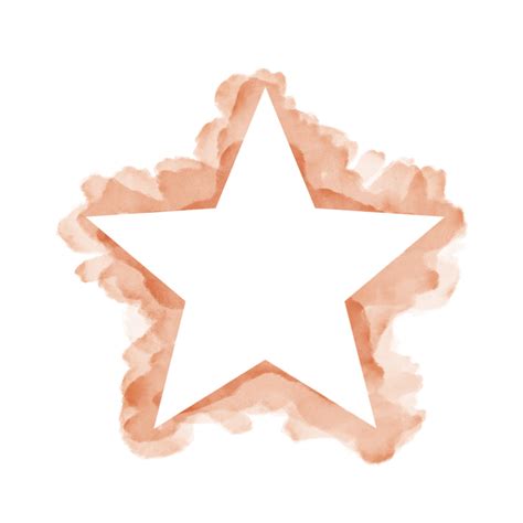 Free Hand Painted Watercolor Star On A White Background Vector Soft