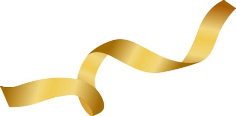 Long Golden Ribbon 11288251 Png