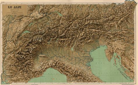 Mapa De Los Alpes Tamaño Completo