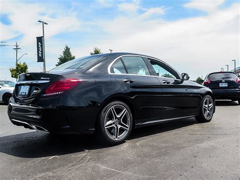 Center console armrest in designo black nappa leather and flat. New 2019 Mercedes-Benz C300 4MATIC Sedan 4-Door Sedan in Kitchener #38834D | Mercedes-Benz ...