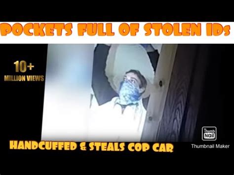 Handcuffed Suspects Steals Police Cruiser Police Bodycam Viral Youtube