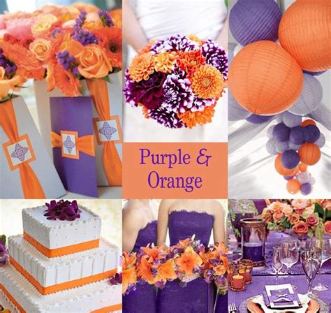 20 Orange And Purple Wedding Ideas Orange Wedding Colors Orange