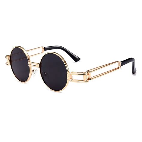 Mincl Fashion Vintage Retro Round Sunglasses Womens Mens Brand Designer Eyewear Uv400 Protection